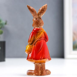 Цена за 2 шт. Фигурка керамика «Заюшка - под зонтом», 15.5×4.5×5 см, МИКС