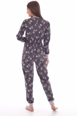 Пижама женская 1-130а комбинезон (серый)