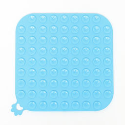 Коврик для лизания на присосках 18.518.5 см, силикон, голубой - Пижон фото 7