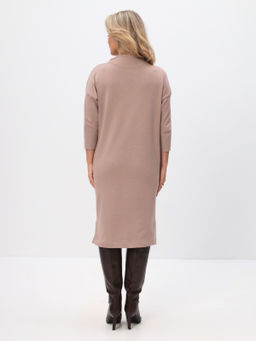 Платье трикотажное T-lab TL-DK-0004RM-бежевый м.  фото 4