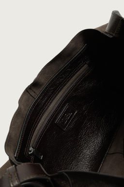 BOLSO HOMBRO PIEL / Marr?n - Zara фото 6