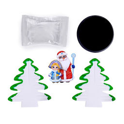 Набор для опытов Новогодние кристаллы, Дед Мороз и снегурочка - Эврики фото 3