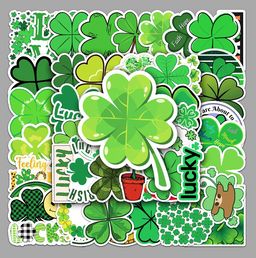 Набор наклеек/стикеров на ноутбук, телефон, компьютер 50 шт. Клевер удачи (2676) - Мой органайзер фото 6