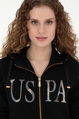 Женский черный базовый свитшот - U.s. polo assn фото 2