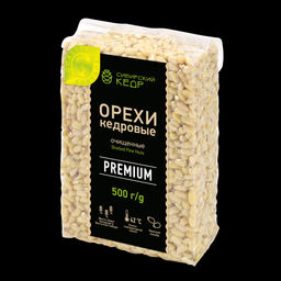 Ядро кедрового ореха / Брикет / Премиум / 500 г / калибр 750 / Сибирский кедр