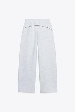 TEXT TROUSERS WITH TRIM - Zara фото 6
