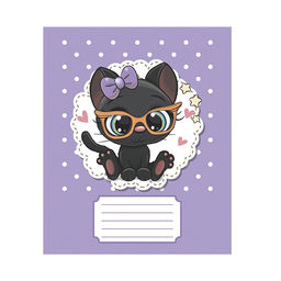 Цена за 10 шт. Тетрадь 12 листов в крупную клетку Милашки с бантиком, обложка мелованная бумага, ВД-лак, блок офсет, МИКС - Calligrata фото 4