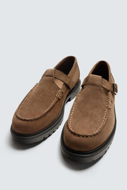 LEATHER BUCKLE SHOES - Zara фото 2