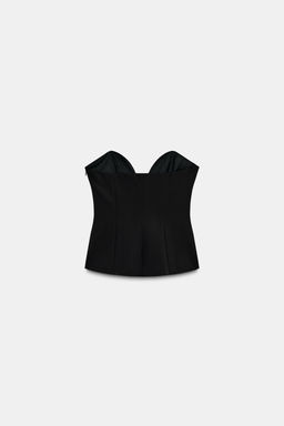 CONTRAST FLOWER BANDEAU TOP - Zara фото 7