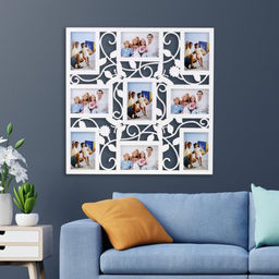 Фоторамка коллаж 53х53 см бабочка / KS808W /уп 24/9 фото белая - Галеонтрейд фото 2