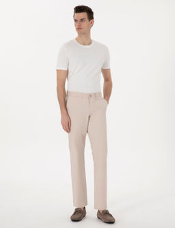Bej Regular Fit Basic Kanvas Pantolon - Pierre cardin фото 3