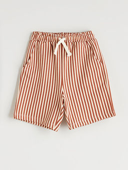 Beli Lastikli ?izgili Erkek ?ocuk ?ort