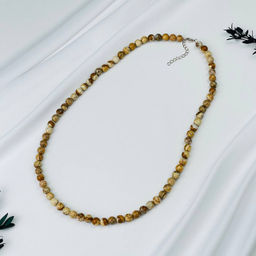 Бусы из Яшмы песочной