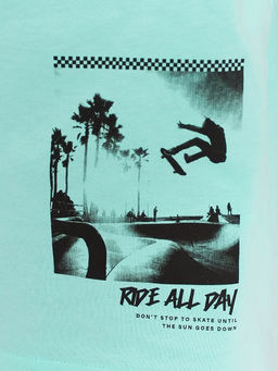 CRB wear/CSJB 63804-40-405 Футболка для мальчика,бирюзовый/Ex.Cherubino  фото 4