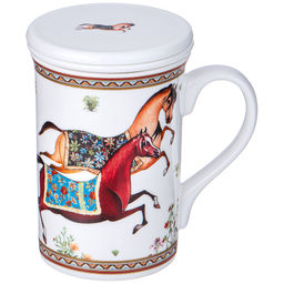 КРУЖКА ЗАВАРОЧНАЯ LEFARD COMPLIMENT С СИТОМ И КРЫШКОЙ 300 МЛ (КОР=24ШТ.)