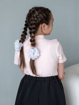 Джемпер с коротким рукавом для девочки 61319 Нежно-розовый* 300 Lets go - Let's go фото 3