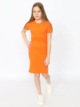 CRB wear/CSJG 63817-29-409 Платье для девочки,оранжевый/Ex.Cherubino фото 2