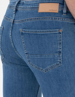 A__k Mavi Slim Fit Pamuklu Esnek Jean Pantolon