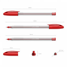 Цена за 50 шт. Ручка шариковая ErichKrause U-108 Stick Classic 1.0, Ultra Glide Technology, цвет чернил красный (в коробке по 50 шт.)  фото 8