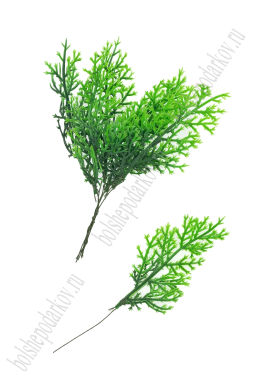 Веточка декоративная 15 см (12 шт) SF-7810, зеленый №18