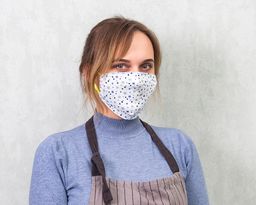 Трикотажная маска для взрослых Звезды - Smiledecor фото 3