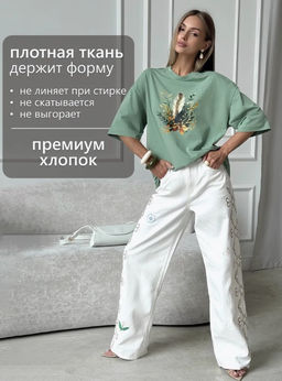 Футболка хлопок 95%, лайкра 5% - Binita фото 10