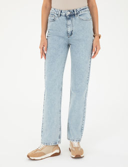 A__k Mavi Straight Fit Jean Pantolon