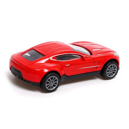 Машина металлическая Гонка, инерция, 1:43, цвет красный - Автоград фото 3