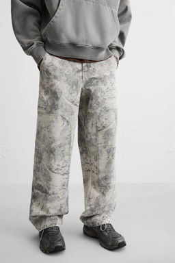 WASHED CARPENTER TROUSERS - Zara фото 5