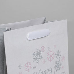 Пакет крафтовый вертикальный Happy new year!, 12 15 5,5 см - Дарите счастье фото 2