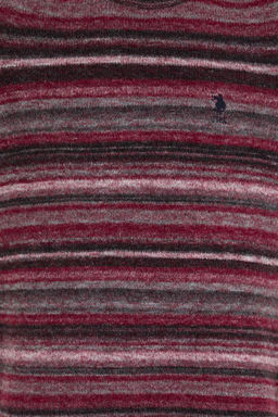 U. S. Polo Assn Мужской трикотажный свитер вишневого цвета с круглым вырезом - U.s. polo assn фото 12