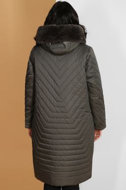 Пальто зимнее темно-зеленое - Almond фото 2