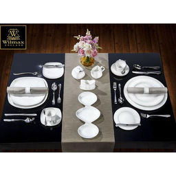 Цена за 2 шт. Чайная пара фарфоровая Wilmax Ilona, 2 предмета: чашка 200 мл, блюдце d=14,5 см, цвет белый