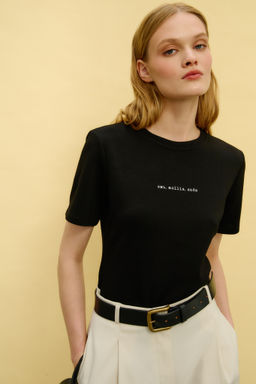 Футболка с принтом ешь, mollis, люби  фото 8