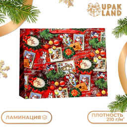 Пакет ламинированный горизонтальный «Открытки», 49×40×19 см