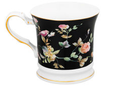 Кружка 170 мл 10,5*8*7,5 см Певчие птички на черном NEW BONE CHINA - Elan gallery фото 6