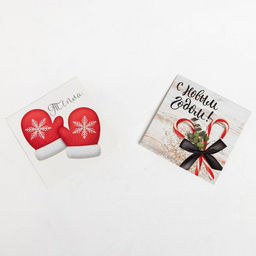 Набор новогодний подарочный Этель Счастья в Новом году полотенце 30?60 см и аксессуары (4 предмета)  фото 7