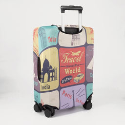 Чехол на чемодан 28, цвет разноцветный - Simaland фото 3