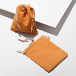 Цена за 50 шт. Мешочек бархатный, 10x12см, цвет коричневый