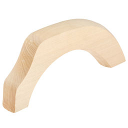 Ручка дверная деревянная Малая 21х9х3см, липа (Россия) - Домашняя мода фото 3