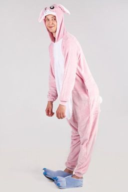 Пижама кигуруми Зайка розовый