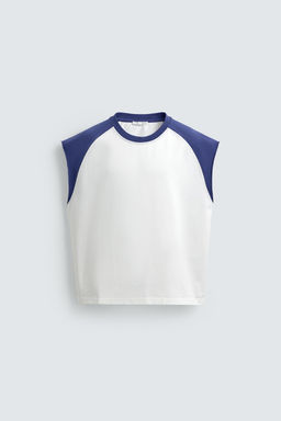 CAMISETA TANK COLOR BLOCK / Blanco
