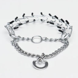 Ошейник - полуудавка строгий с защитными колпачками, 2,5 мм х 45 см - Пижон фото 2