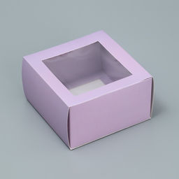 Цена за 5 шт. Коробка-фоторамка складная Лавандовая, 14 х 14 х 8 см