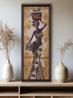 Набор для вышивания Нова Слобода НД 2078 Африканка с фруктами 18 х 51 см