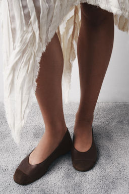 LEATHER BALLERINAS - Zara фото 11