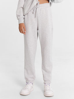 Комплект для девочек (худи, брюки) серый с печатью - Mark formelle фото 5