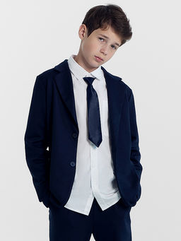 Жакет для мальчиков в темно-синем цвете