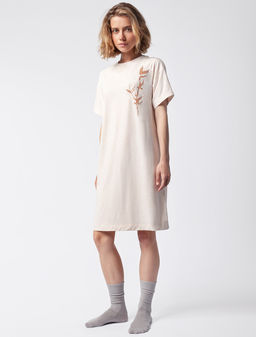 VILATTE / Платье из премиального хлопка с авторским принтом