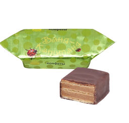 Ваня-Капитаня вкус ЛАЙМ конфеты ваф. глаз. вес 800 г (Нальчик-сладость)